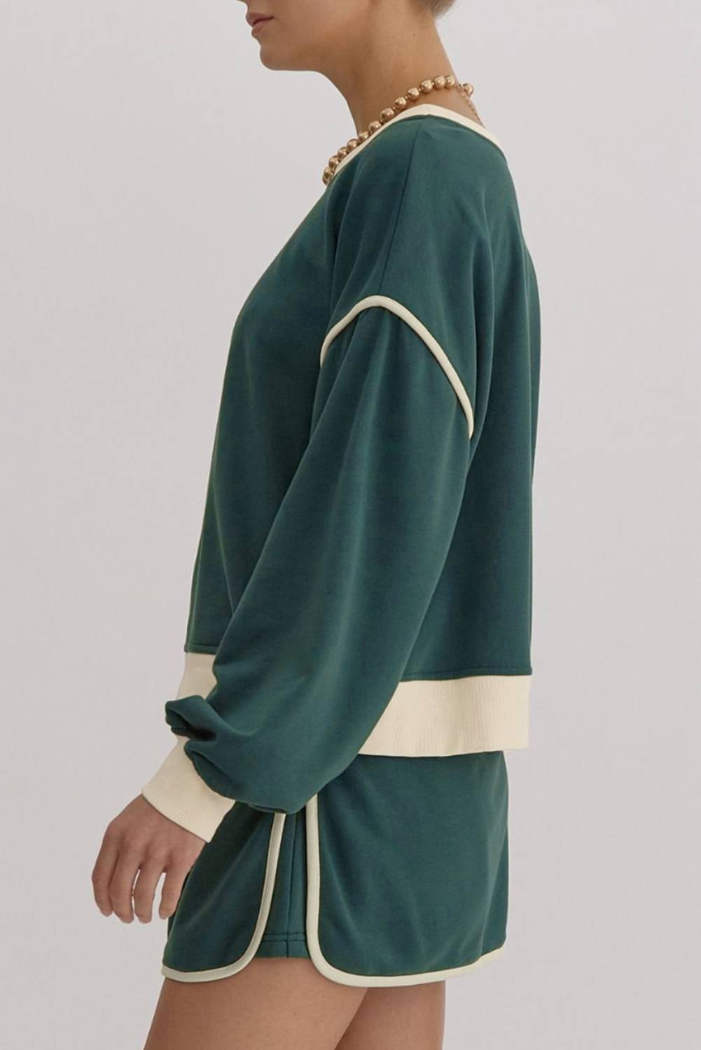 Women's Loose Pullover and Lace-up Waist Skort Set (Buy 2 Free Shipping)