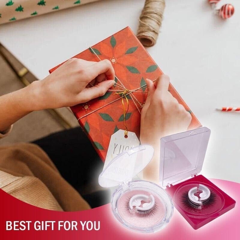 Christmas Sale 48% OFF - Reusable Self-Adhesive Eyelashes-Pink Laura