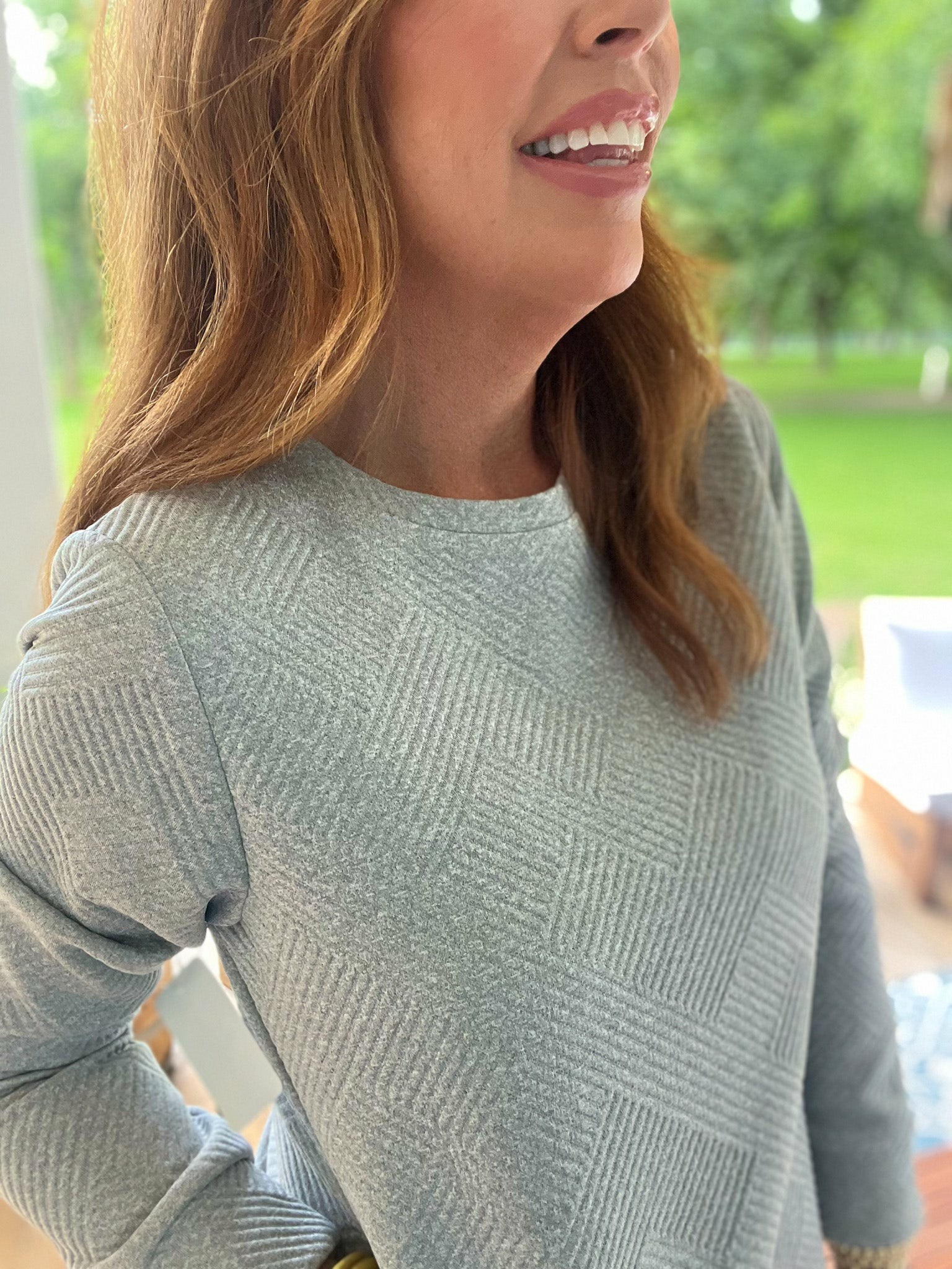 HOT SALE Textured Casual Long Sleeve Dress