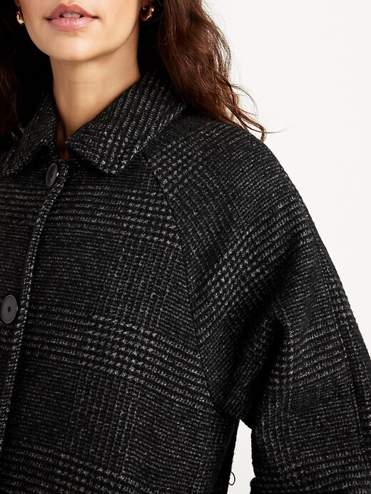 Women's Relaxed Button-Front Mac Coat