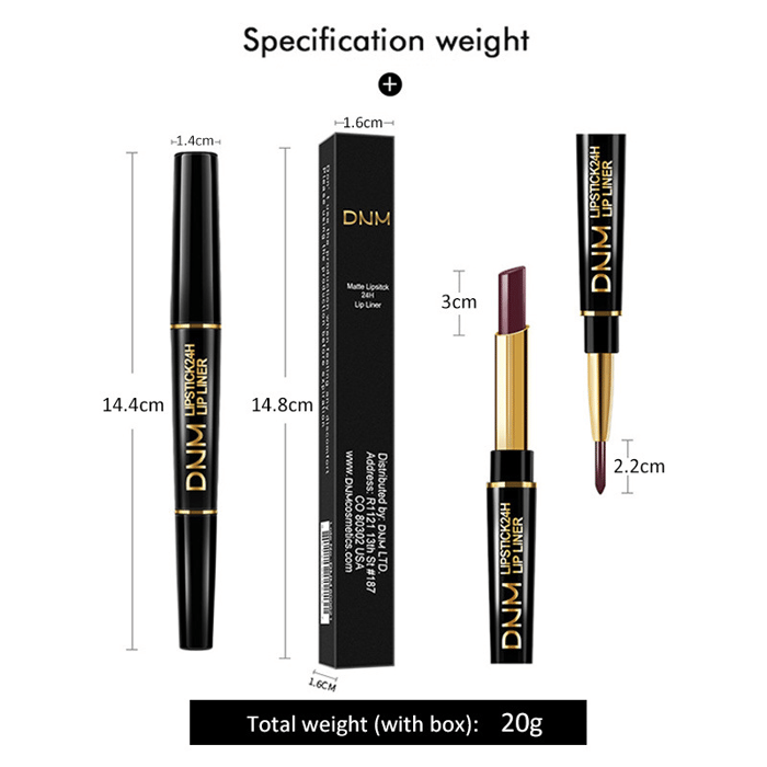 🔥2-in-1 Waterproof Lipstick Lip Liner