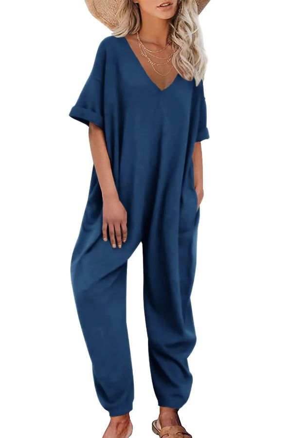 2024 Women's Colored Cotton Ultra-Loose Jumpsuit Overalls(BUY2 10% OFF)
