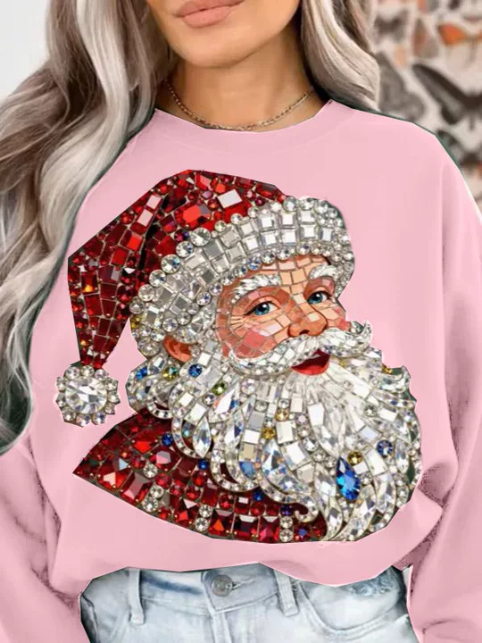 Women's Cute Santa Claus Sweatshirt