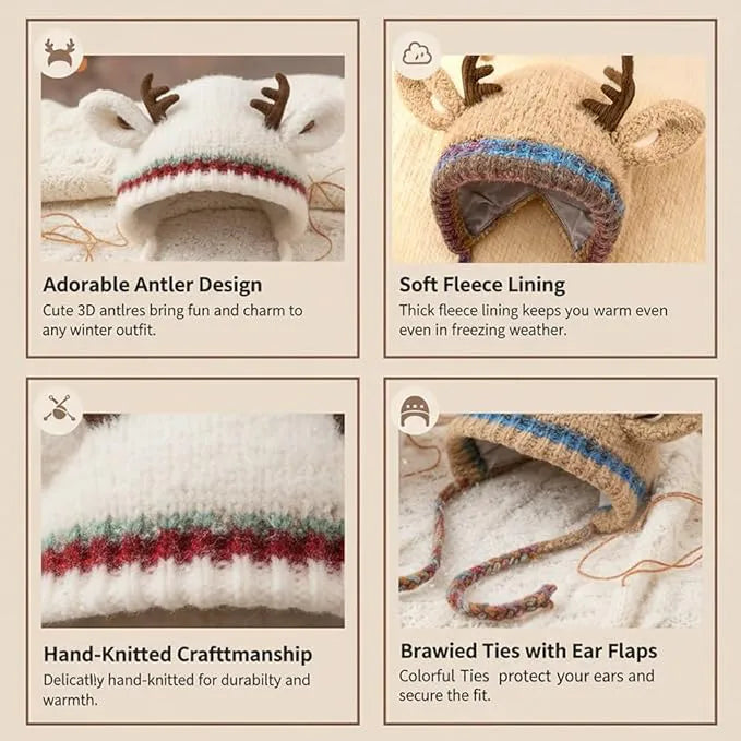 Festive Christmas Antler Hat (buy 2 free shipping)