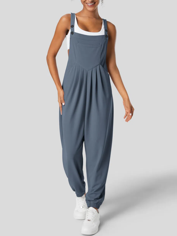 Adjustable Strap Button Multiple Pockets Casual Overalls (Buy 2 Free Shipping)