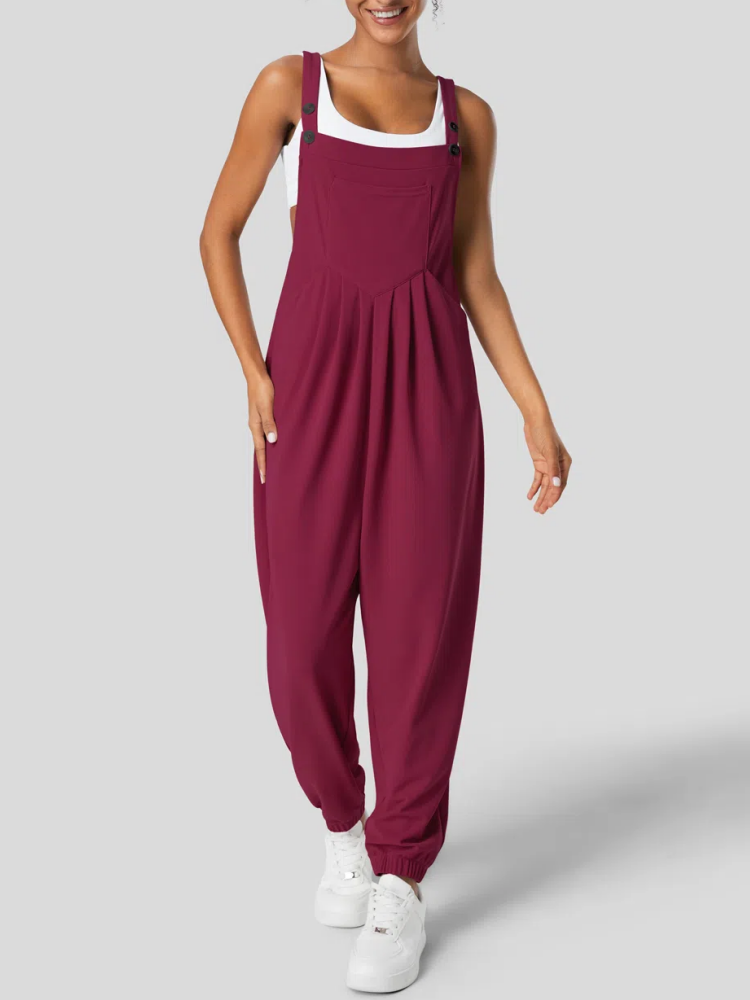 Adjustable Strap Button Multiple Pockets Casual Overalls (Buy 2 Free Shipping)