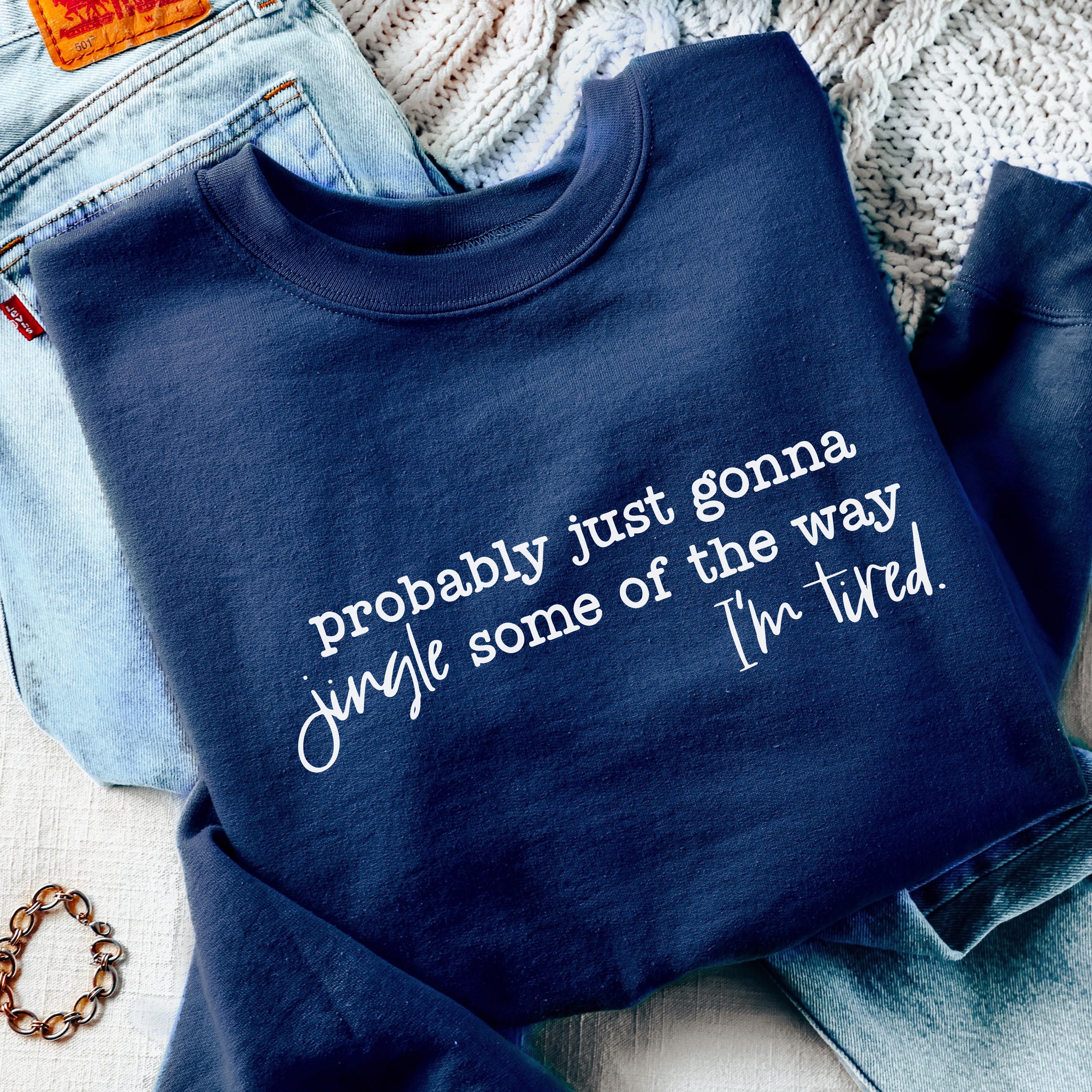 Women's Cute Festive Christmas Quote Crewneck Sweatshirt