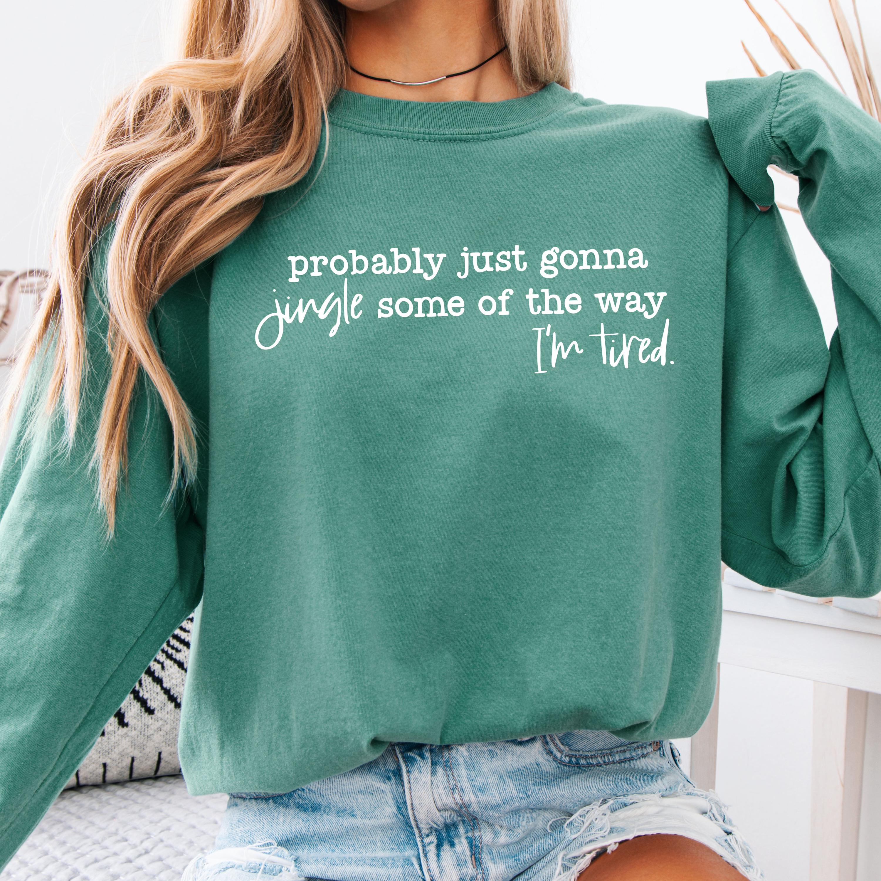 Women's Cute Festive Christmas Quote Crewneck Sweatshirt
