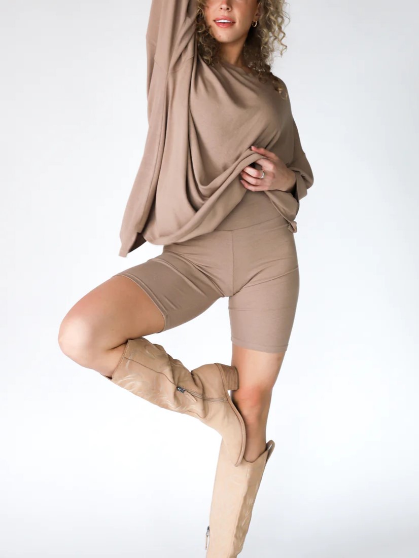 Mid-sleeve Shorts Casual Set