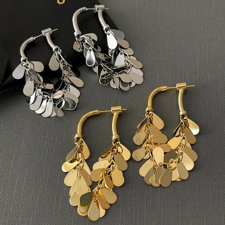 🎄Christmas Pre-sale🎁- Metal Sequin Tassel Earrings