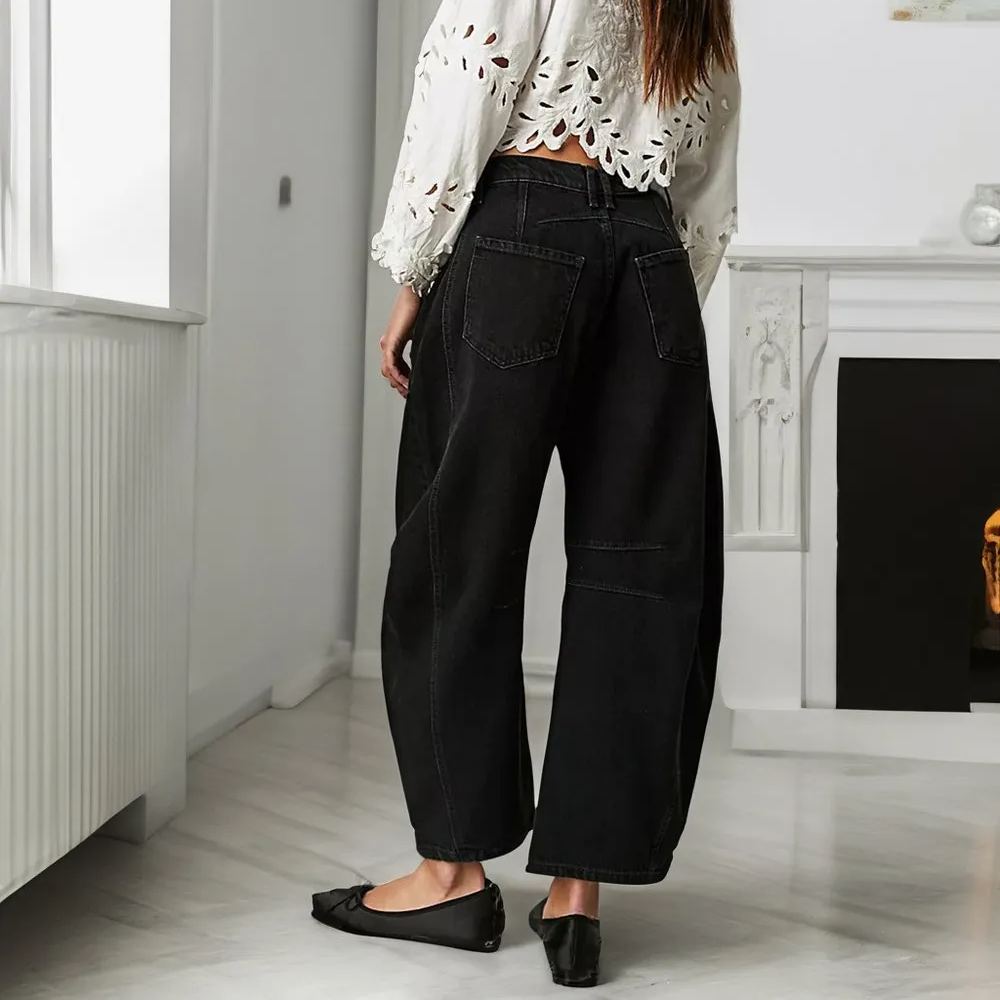 🔥Mid-Rise Barrel Jeans (Buy 2 Free Shipping)-boocean.com