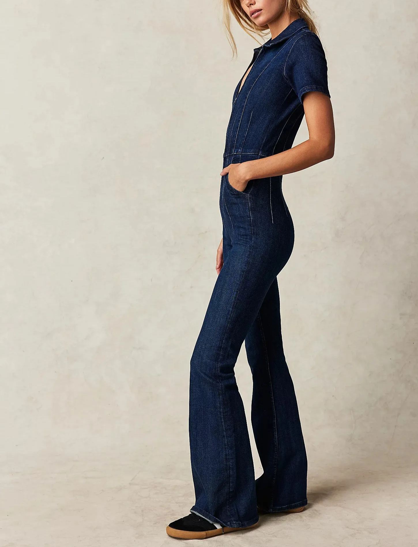 New🔥Women's  Flare Jumpsuit-hivebabe.com