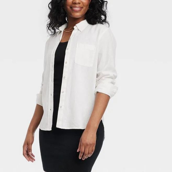 💝NEW🔥Women's Linen Long Sleeve  Shirt and High-Rise Shorts  (BUY 2 FREE SHIPPING)-hivebabe.com