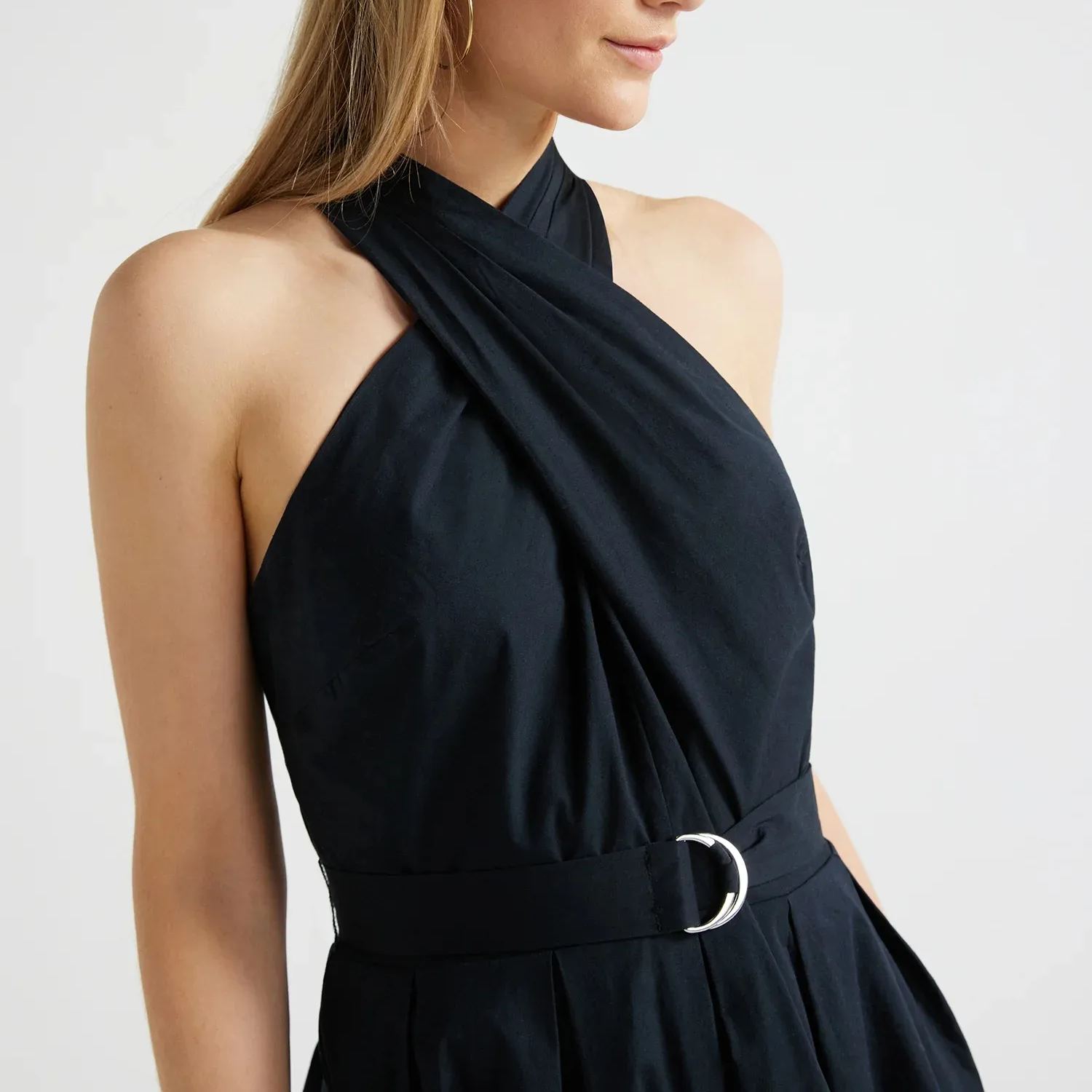 2024 🔥 HOT SALE 🔥Women's Belted Halter Midi Dress-hivebabe.com