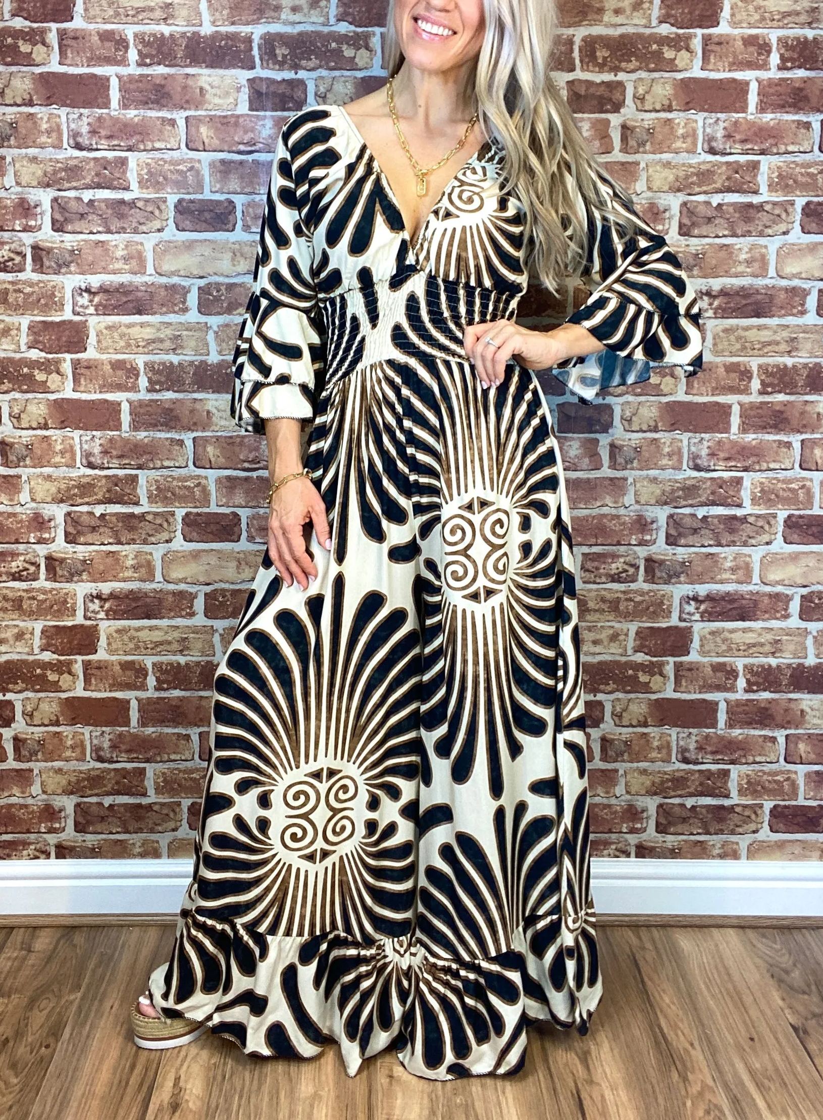 Vintage Floral Ruffle Sleeve Jumpsuit