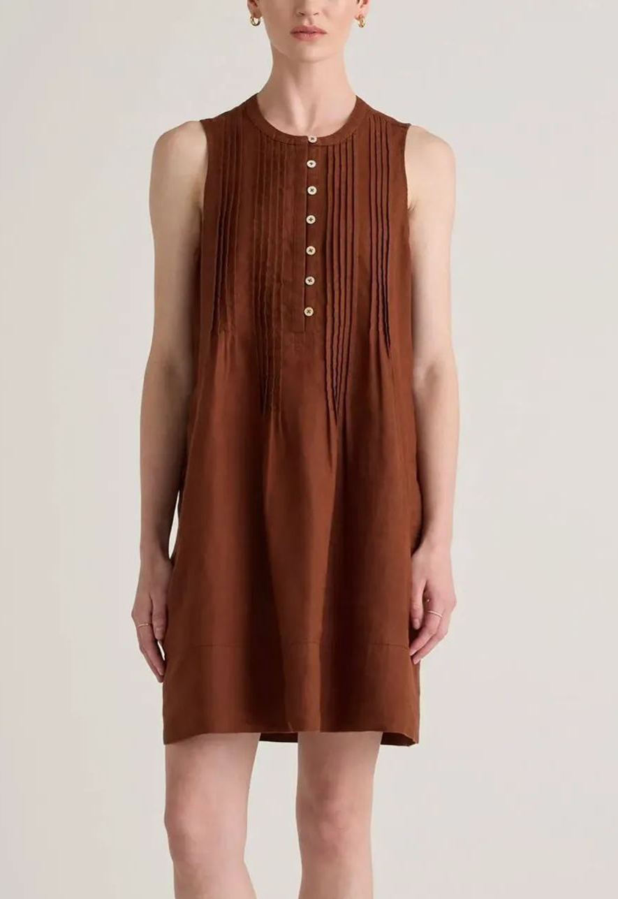 Women's Pintuck Mini Shift Dress