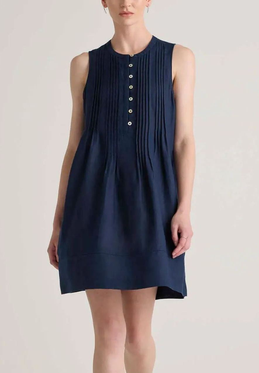 Women's Pintuck Mini Shift Dress