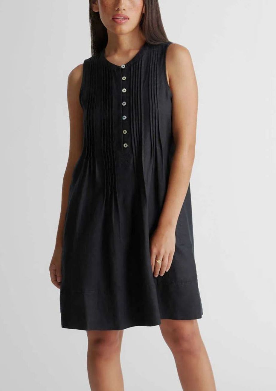 Women's Pintuck Mini Shift Dress