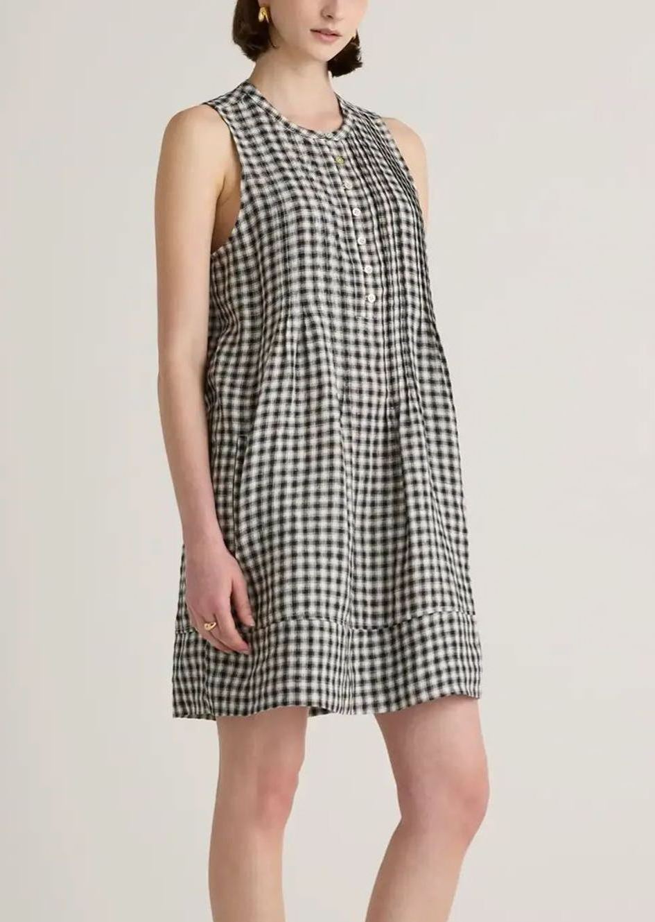 Women's Pintuck Mini Shift Dress