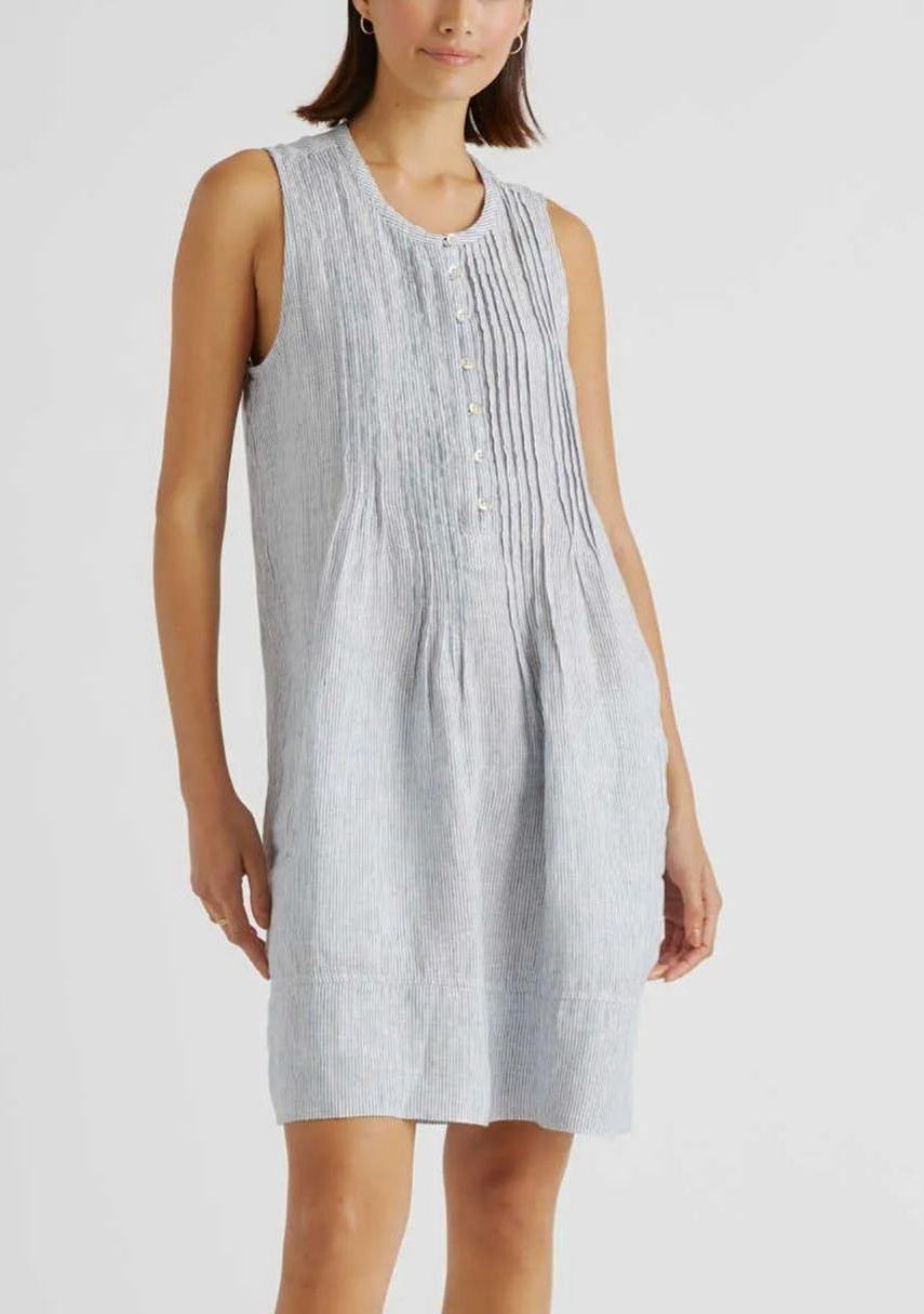 Women's Pintuck Mini Shift Dress