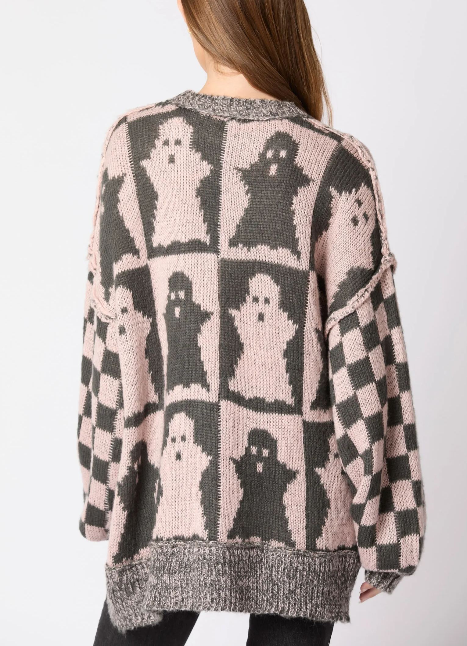 2024 Halloween Checkered Sweater-SPOOKY SEASON(BUY 2 FREE SHIPPING!!!)