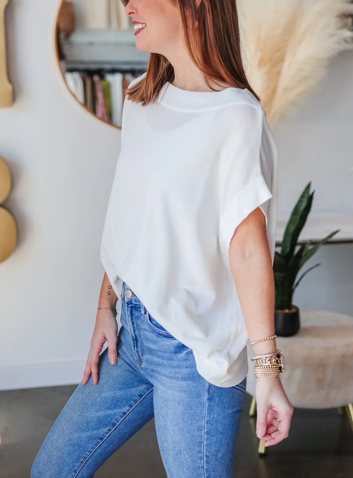 HOT SALE - 🌈2024 WOMEN'S CASUAL OVERSIZED BOAT NECK TOP (BUY 2 FREE SHIPPING!!!)