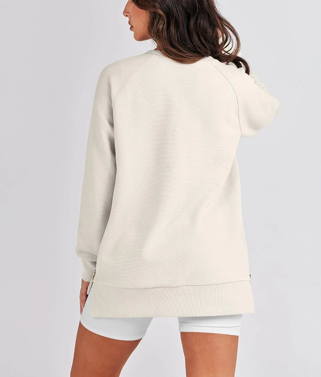Women‘s Oversized Sweatshirt Crewneck Long Sleeve Tunic Pollover Shirts