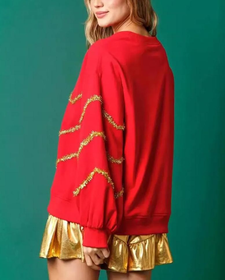 Women's Merry Christmas Tree Sequined Sweatshirt(Buy 2 Free Shipping)