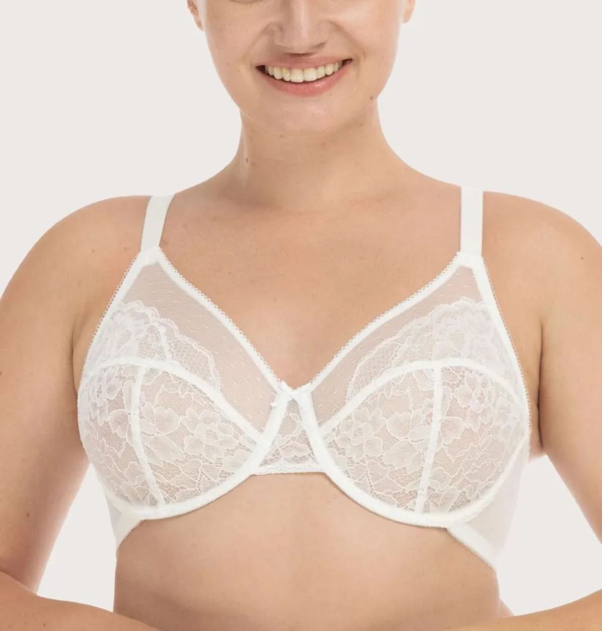 Lace Unlined Full Coverage Underwire Bra