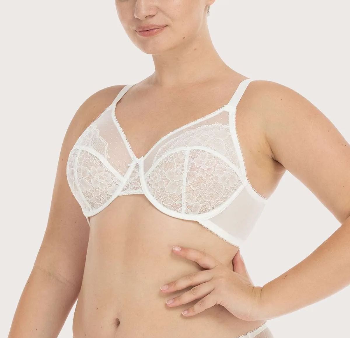 Lace Unlined Full Coverage Underwire Bra