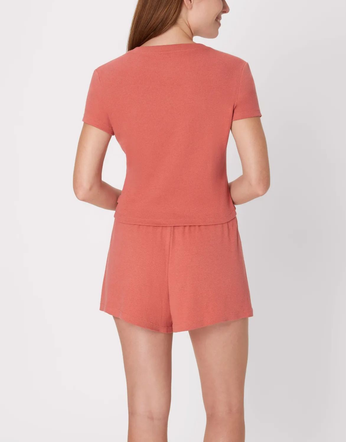 SuperSoft Cropped Baby Doll Tee & Sleep Shorts Loungewear Set