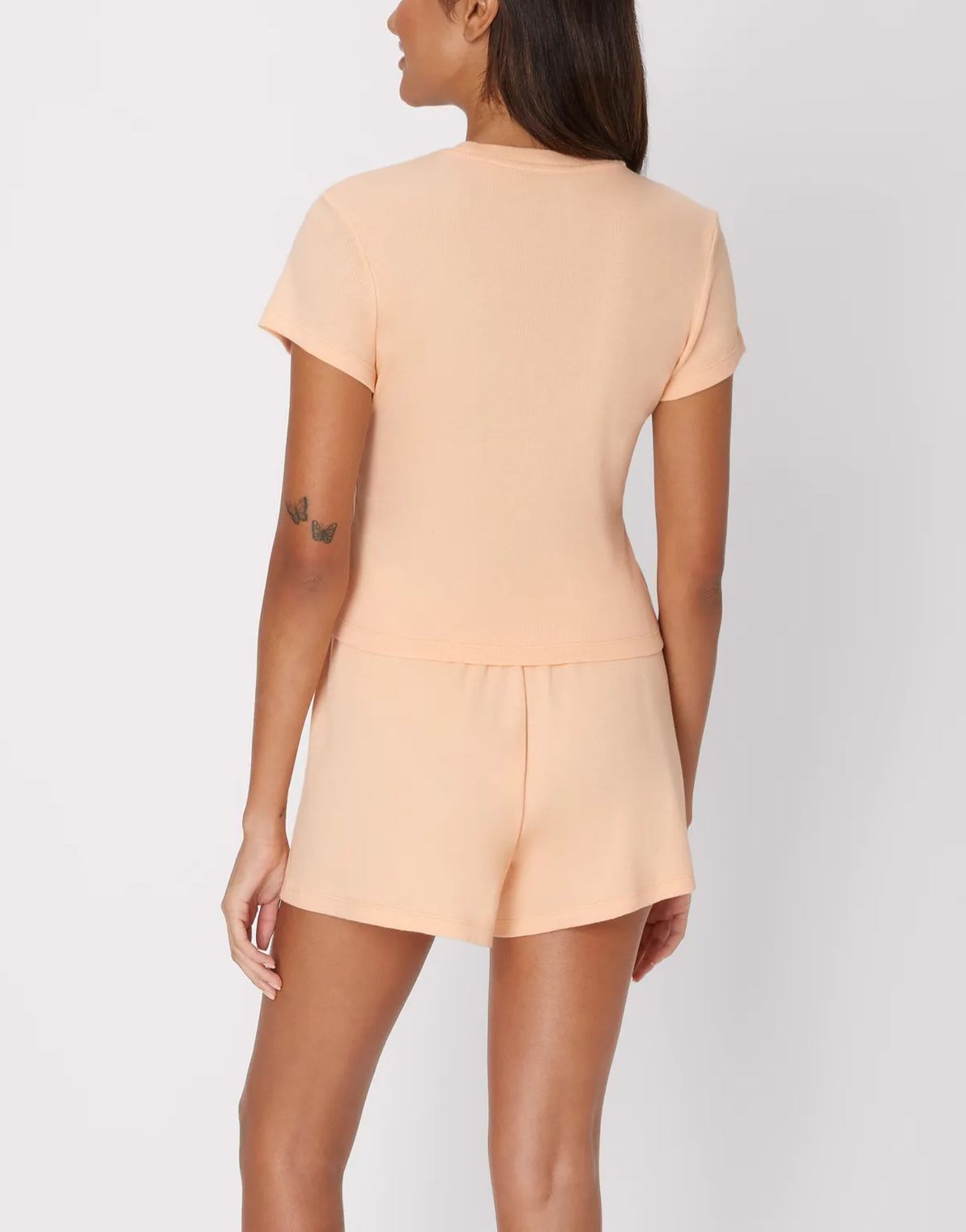 SuperSoft Cropped Baby Doll Tee & Sleep Shorts Loungewear Set