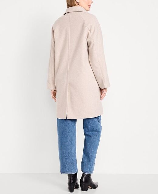 Women's Relaxed Button-Front Mac Coat