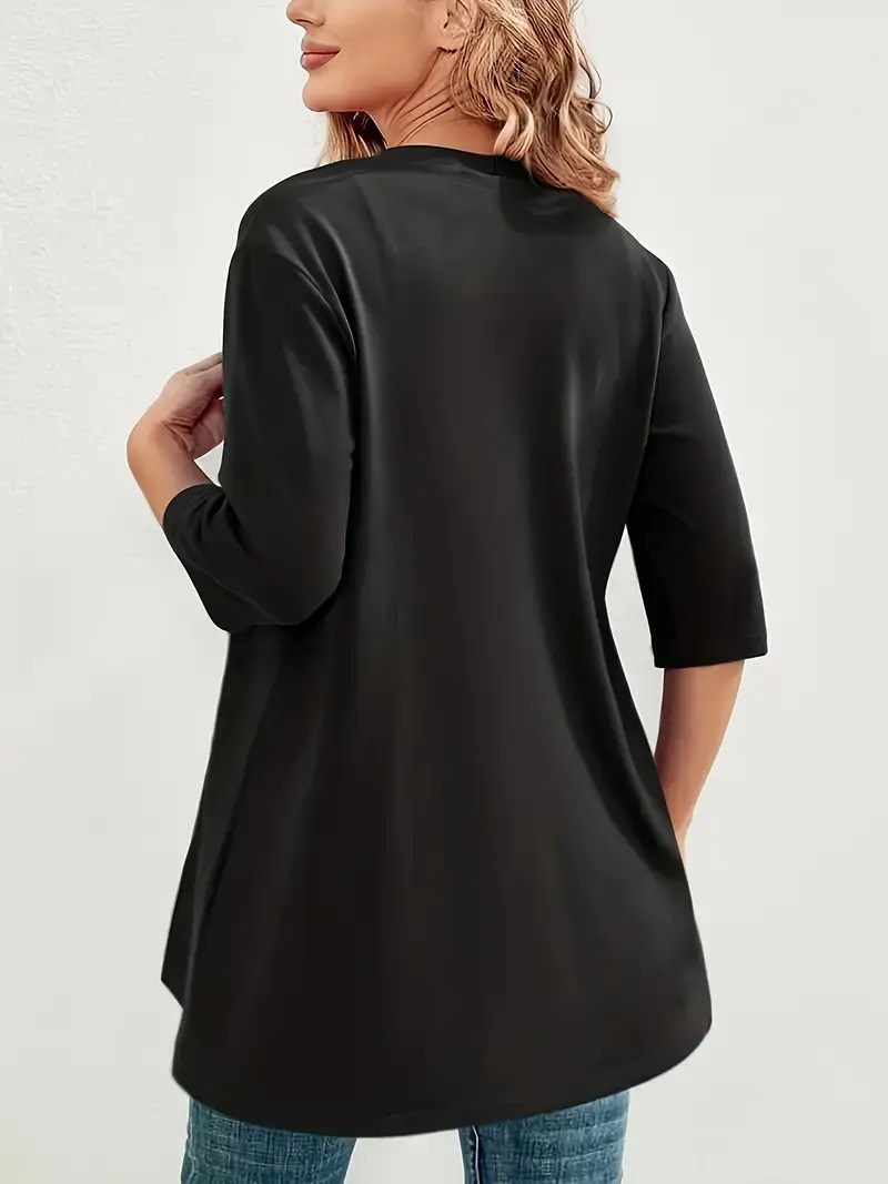 Women's Oversized Half Sleeve Open Front Cardigan