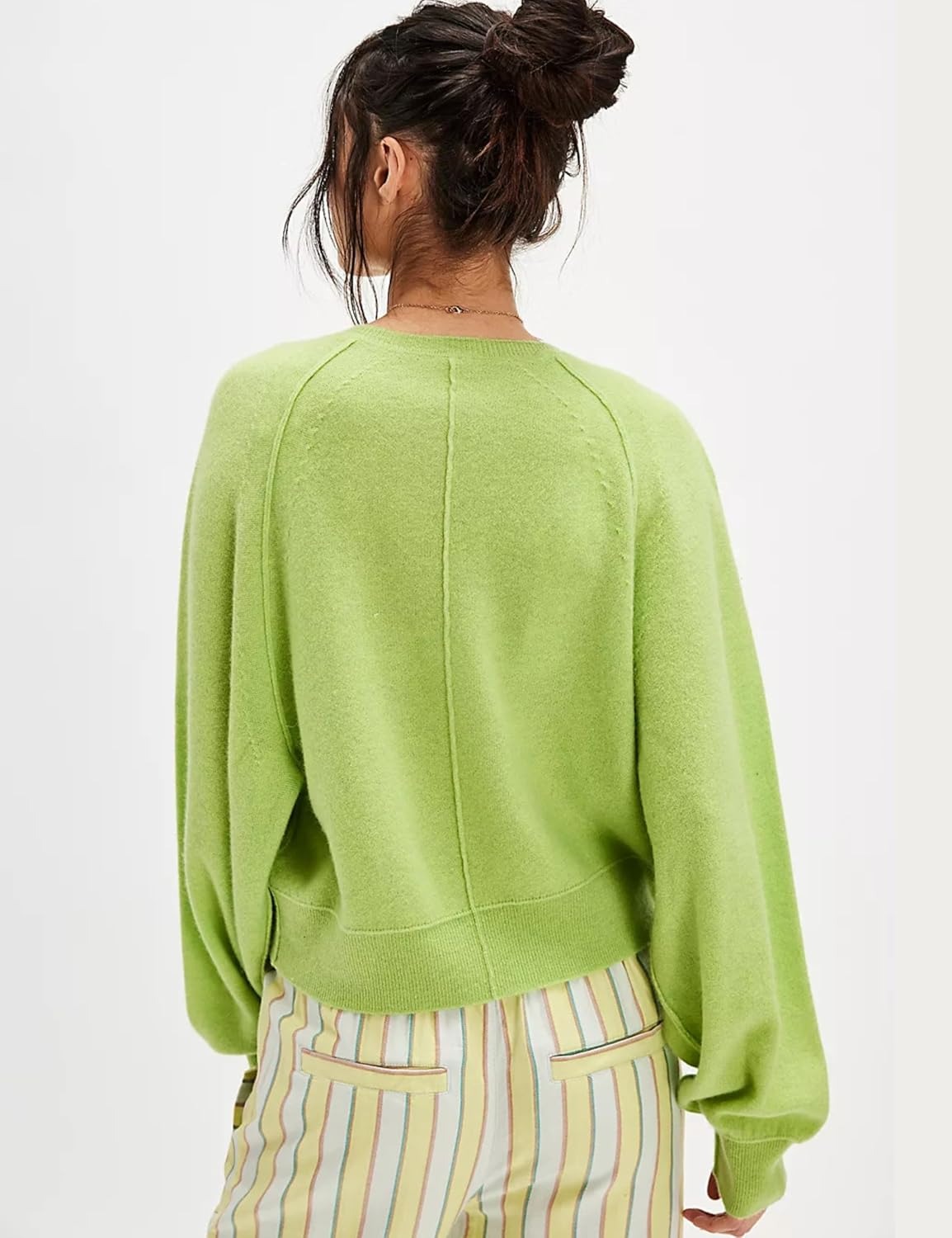 Women's Casual Henley Neck Long Sleeve Knit Button Sweater