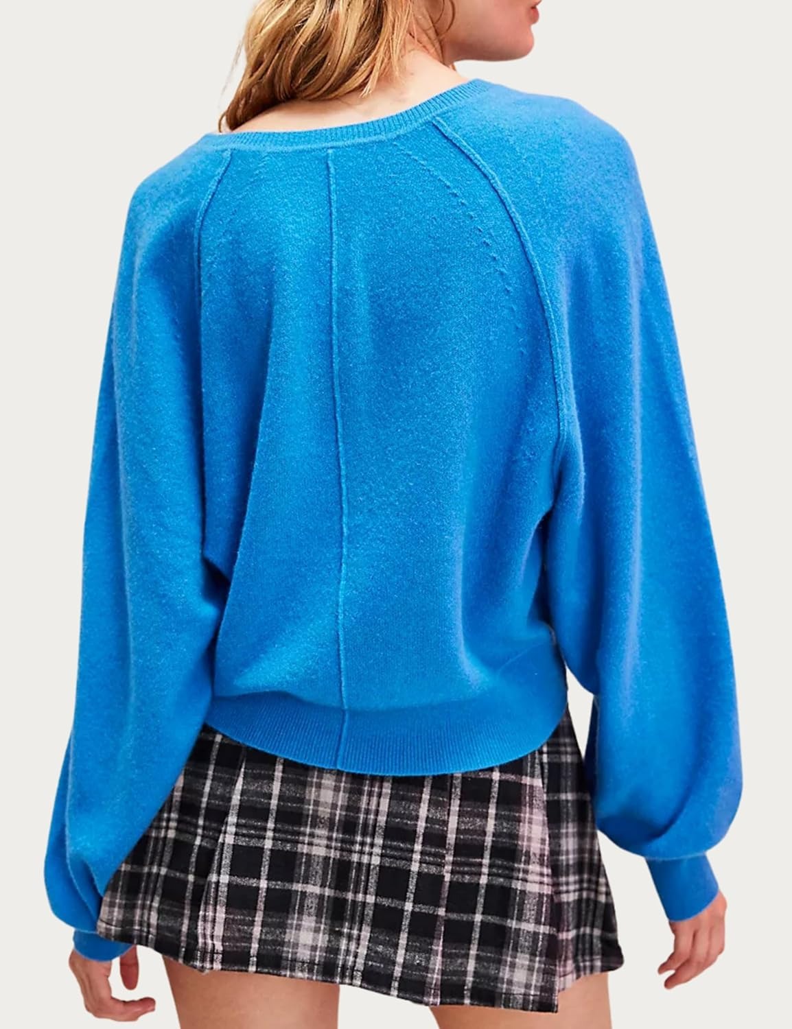 Women's Casual Henley Neck Long Sleeve Knit Button Sweater