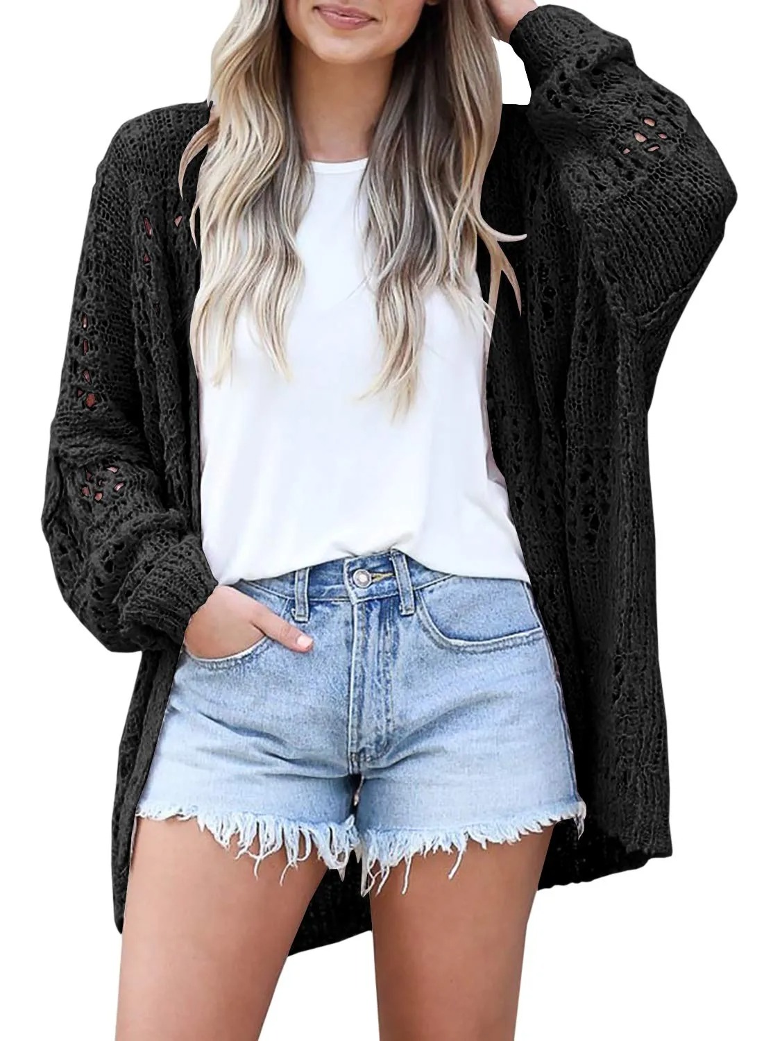 HOT SALE Women Spring Netted Crochet Cardigans Sweaters(Buy 2 Free Shipping)