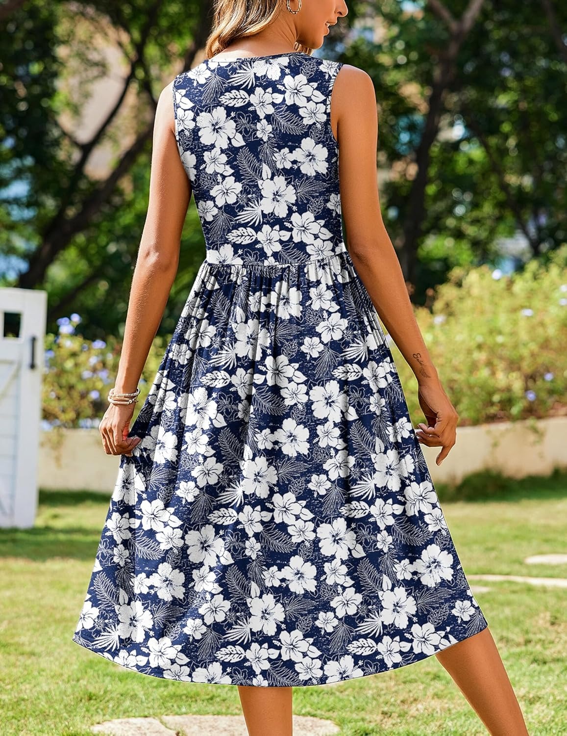 ✨Women's Sleeveless A-Line Vest Midi Dress