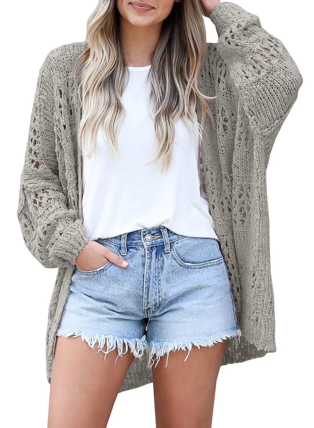 HOT SALE Women Spring Netted Crochet Cardigans Sweaters(Buy 2 Free Shipping)