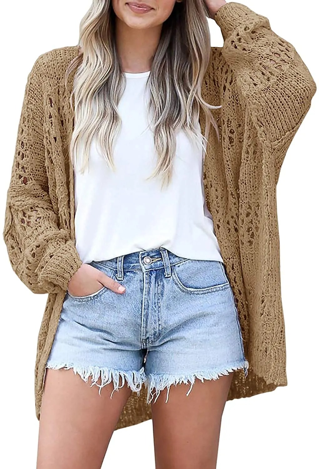 HOT SALE Women Spring Netted Crochet Cardigans Sweaters(Buy 2 Free Shipping)