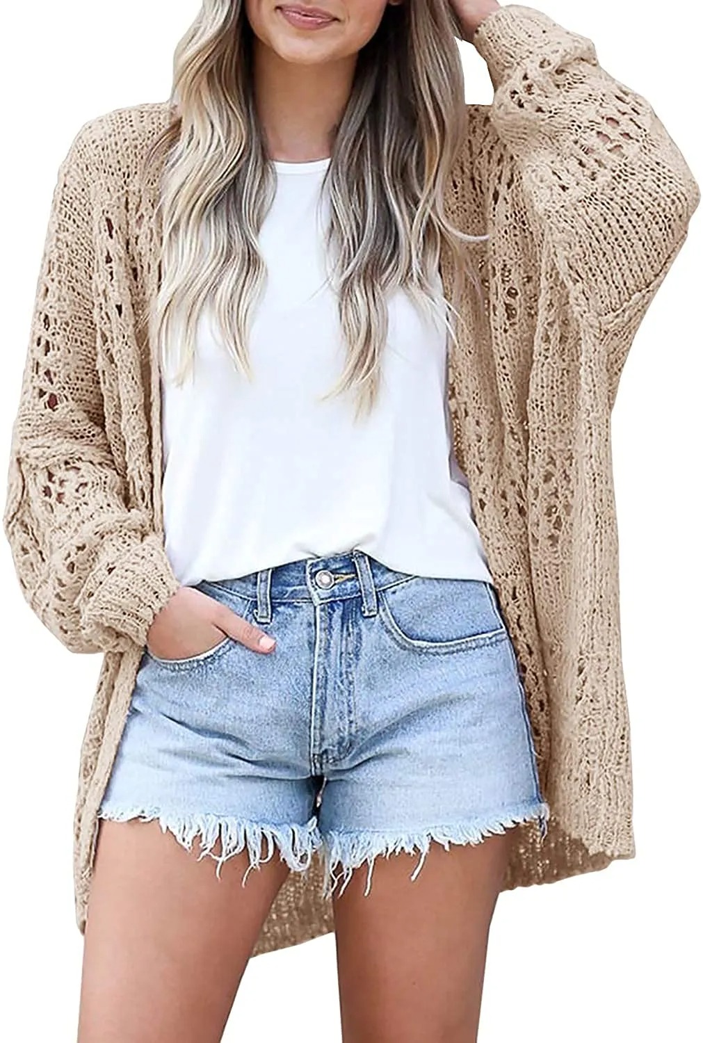 HOT SALE Women Spring Netted Crochet Cardigans Sweaters(Buy 2 Free Shipping)