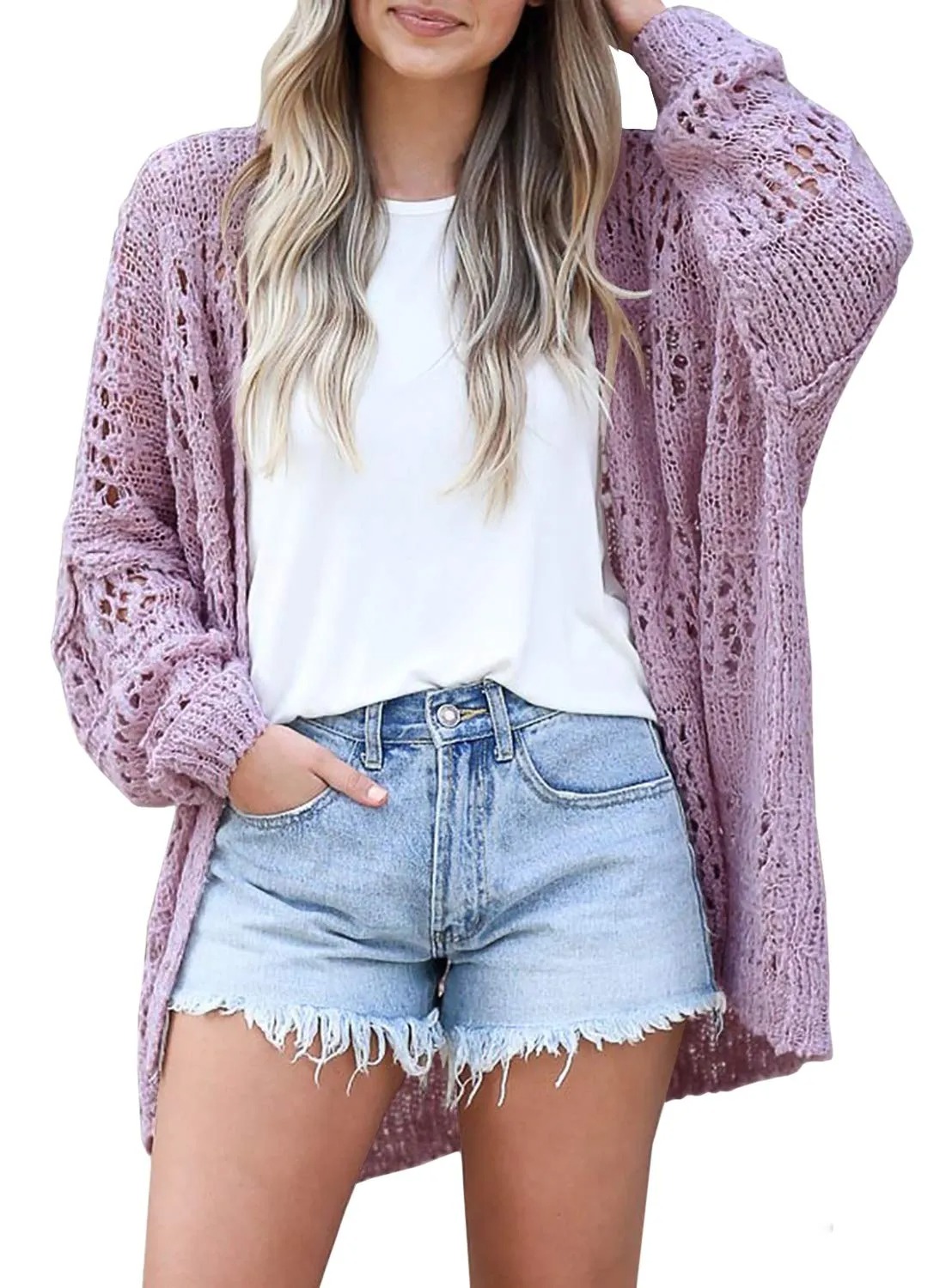 HOT SALE Women Spring Netted Crochet Cardigans Sweaters(Buy 2 Free Shipping)