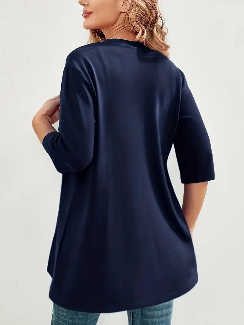 Women's Oversized Half Sleeve Open Front Cardigan