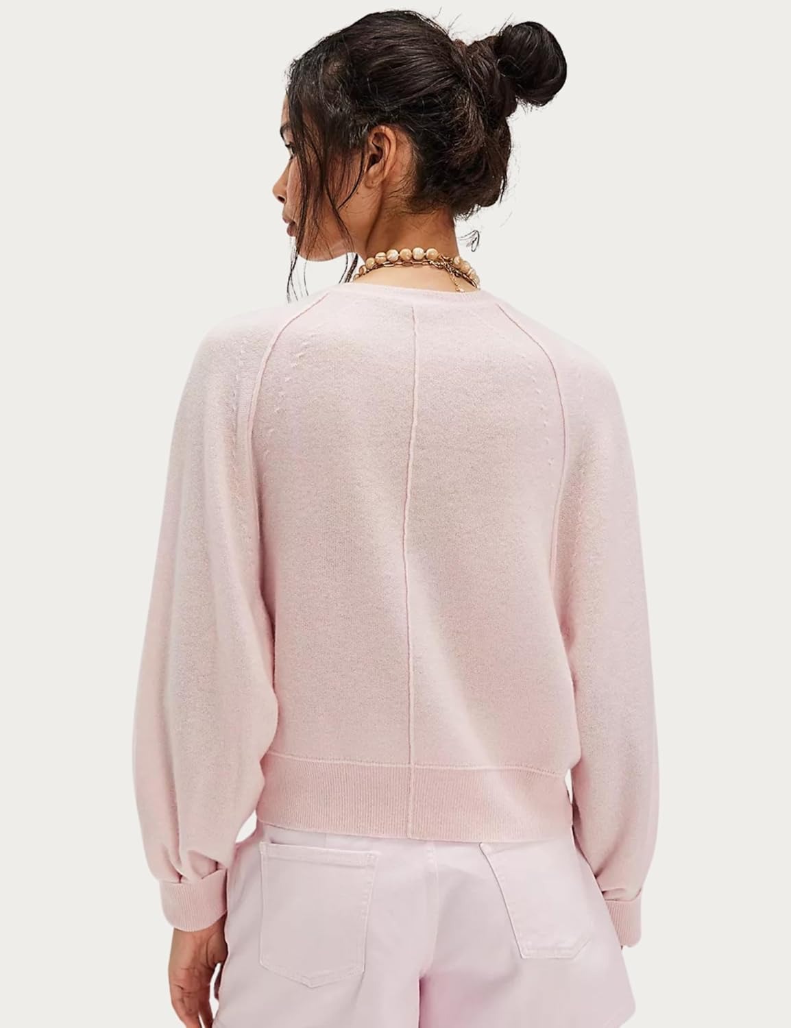 Women's Casual Henley Neck Long Sleeve Knit Button Sweater