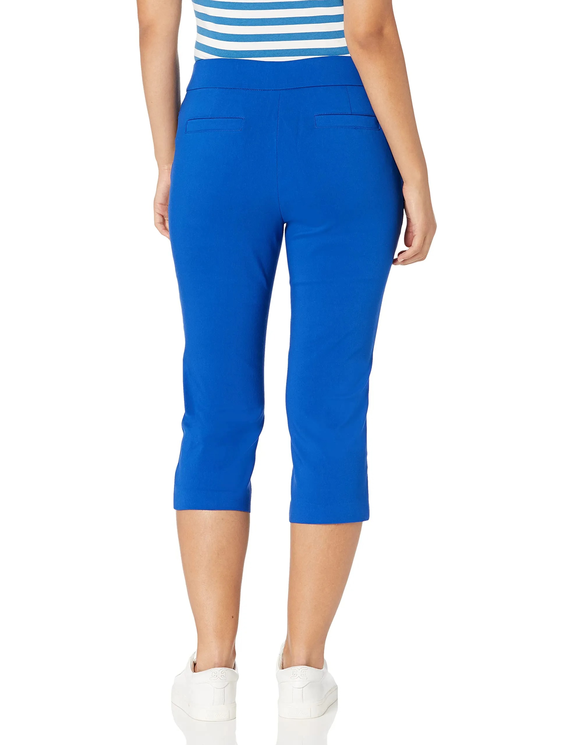 HOT SALE Women's High Waist Pull on Capri L Pocket