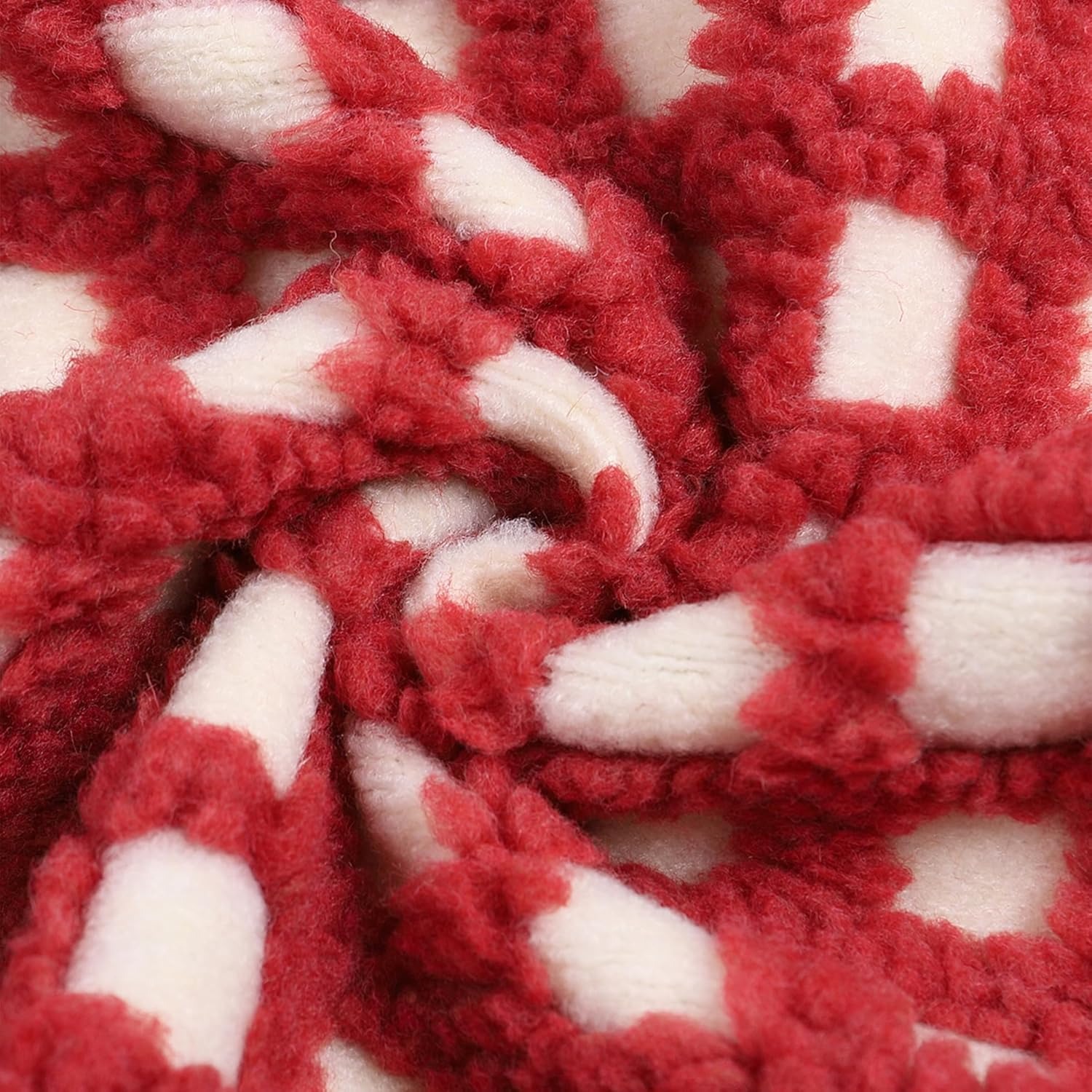 Women's Trendy Plaid High Neck Sherpa Zipper Vest Fleece Jacket