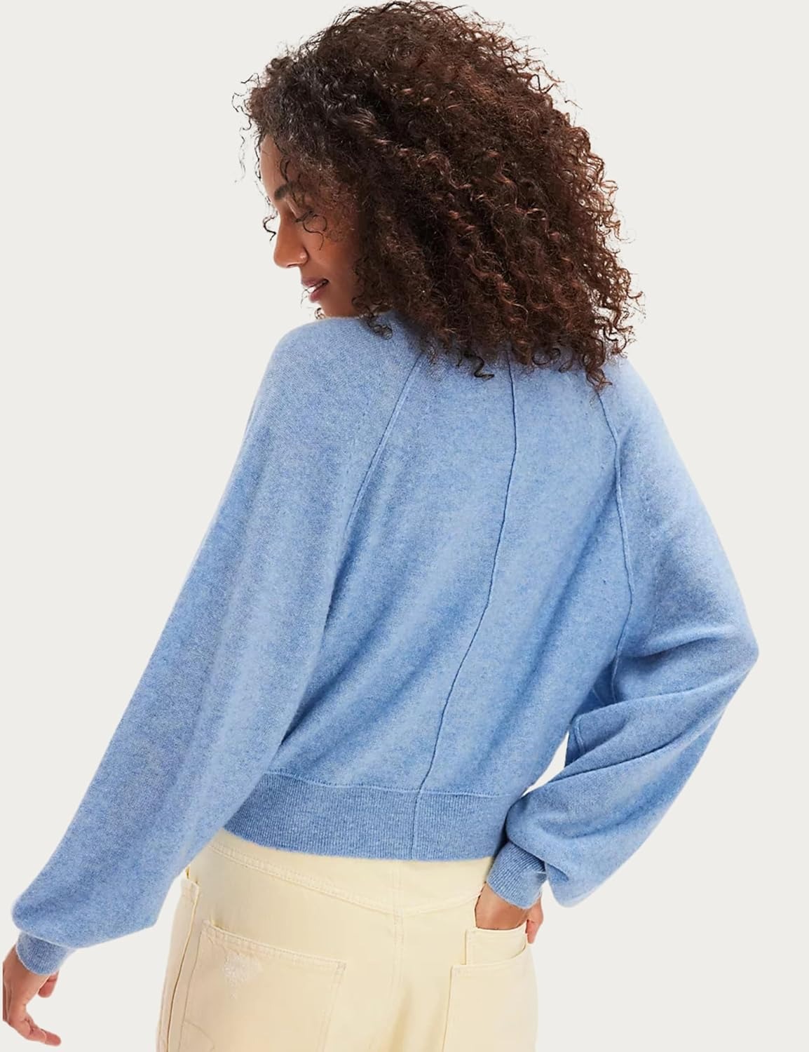 Women's Casual Henley Neck Long Sleeve Knit Button Sweater