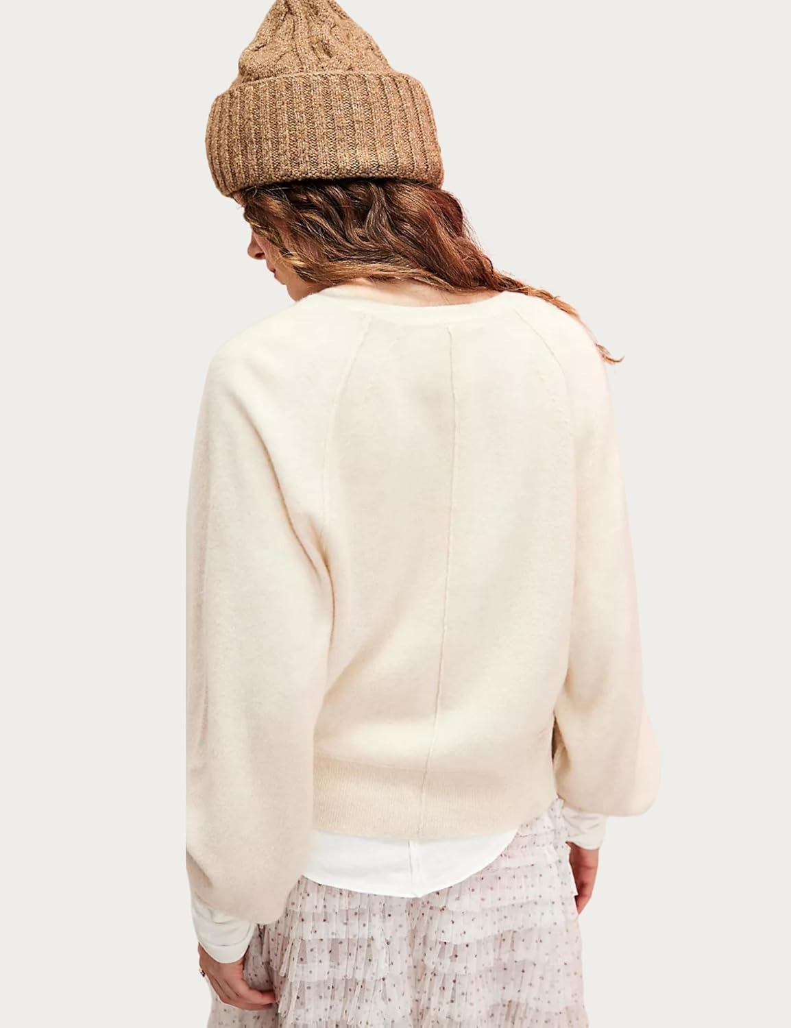 Women's Casual Henley Neck Long Sleeve Knit Button Sweater