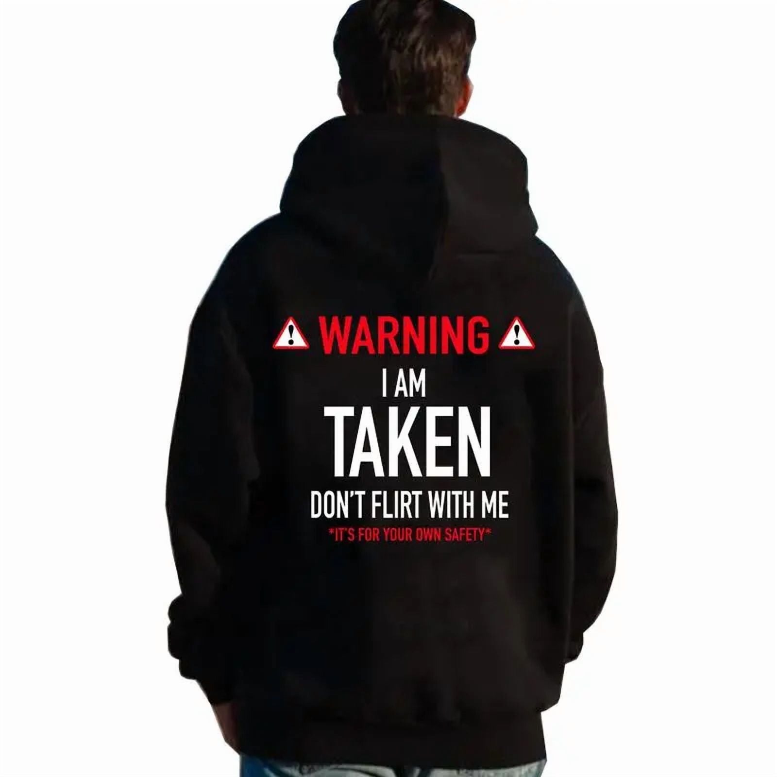 "I'm Taken" Hoodie – Funny "Don't Flirt With Me" Unisex Pullover Sweatshirt
