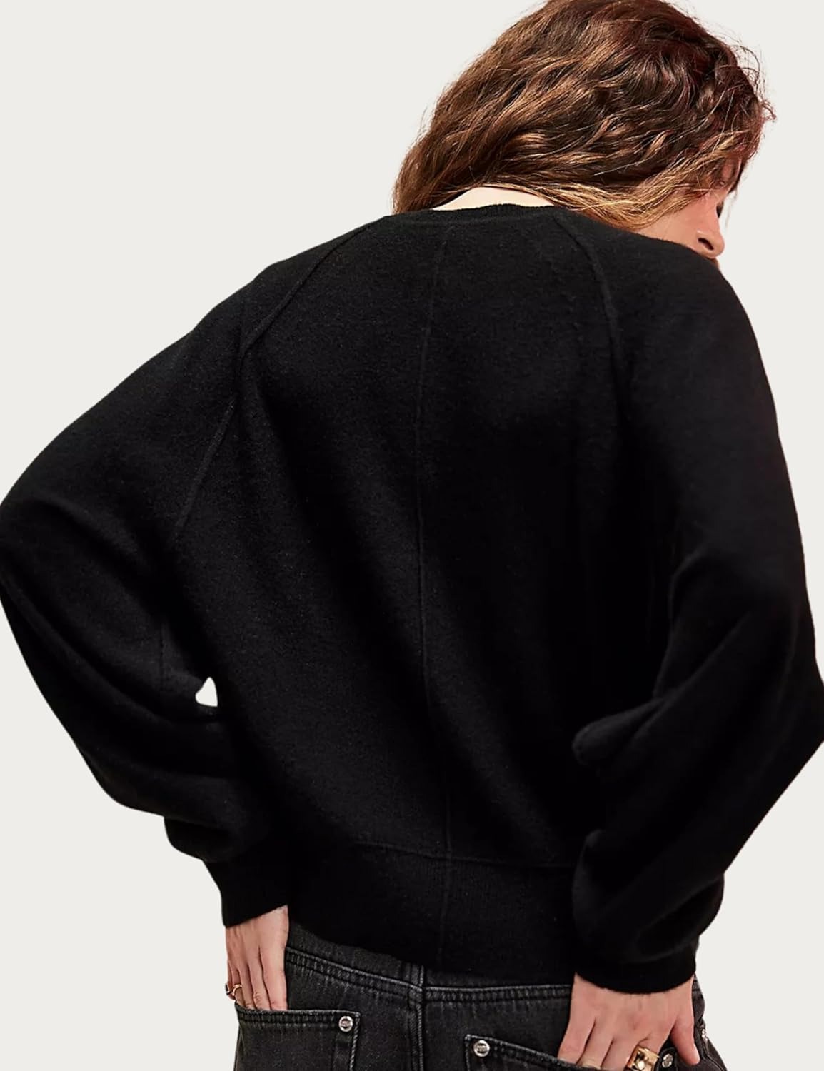 Women's Casual Henley Neck Long Sleeve Knit Button Sweater